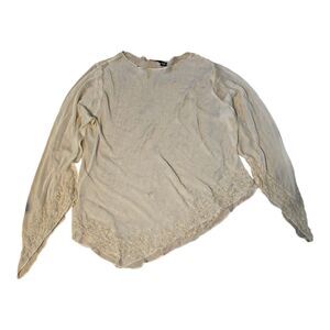 Love Potion 1XL Sheer 100% Rayon Long Sleeve Blouse